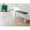 Schuhbank mit Sitzkissen Stern ca 78 x 48 x 30 cm