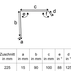 SDF Ortgangblech anthrazit 200 x 9 x 10 cm