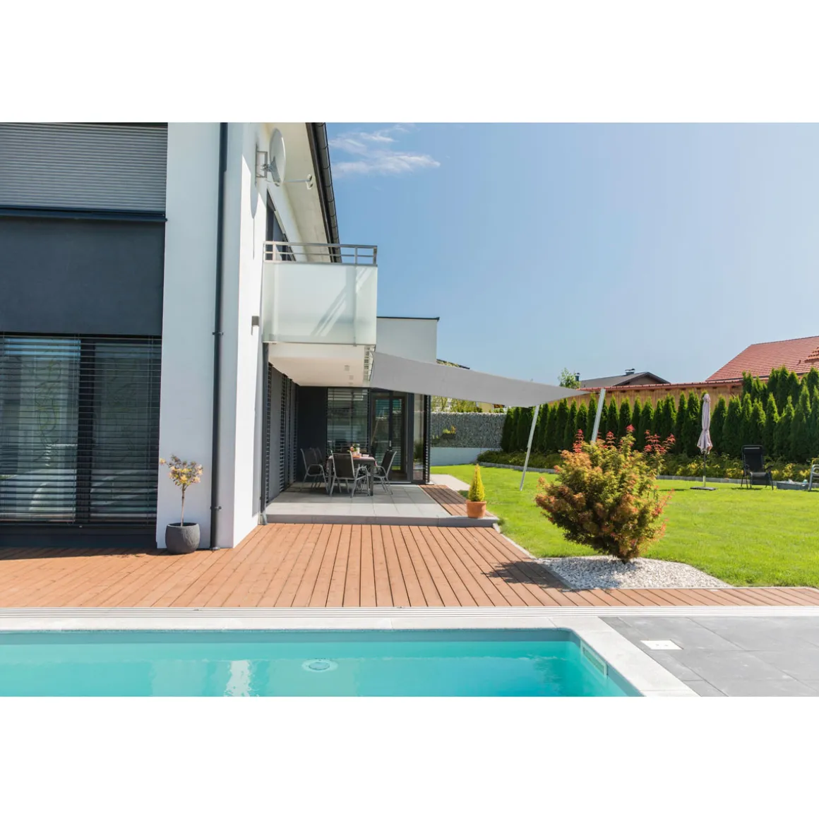 Segel Capri Qu 4x4m grey