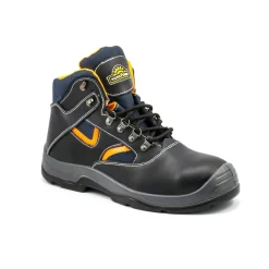 Sicherheitsstiefel S3 schwarz-orange Größe