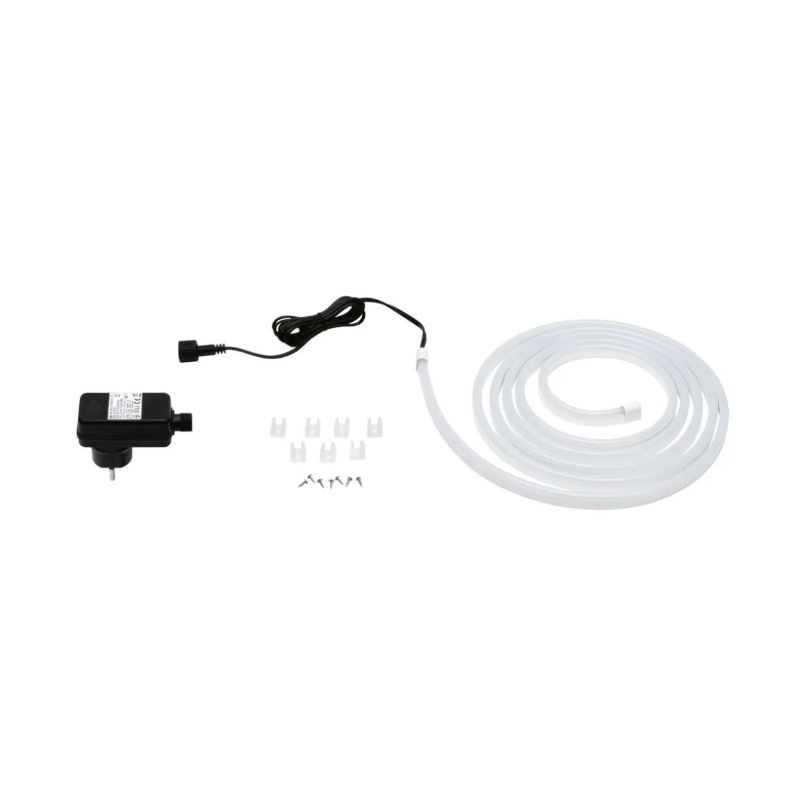 SimpLED Outdoor Stripe Set 3m Warmweiss12W 230/24V DC Weiss Kst
