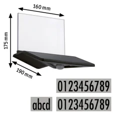 Solar HausNr.-Leuchte Yoko BWM Anthr.IP44 3000K 150lm
