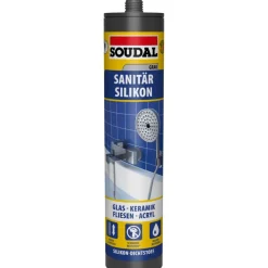 Soudal Sanitärsilicon Dusche und Bad grau