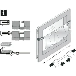 Spannvitrage 9 mm Zylinder 60-90 weiß