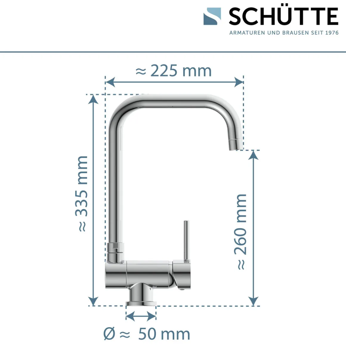 SP-Armatur Window chrom schwenkbar Cold-Start u. Unterfenstermontage umklappbar