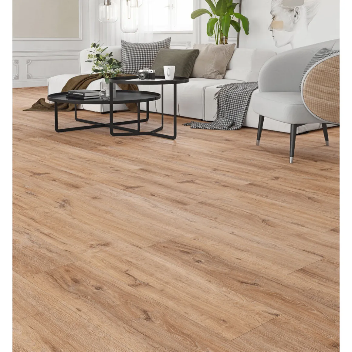 Specht Laminatboden Classic Tundra Eiche 128,6 x 19,4 x 0,7 cm