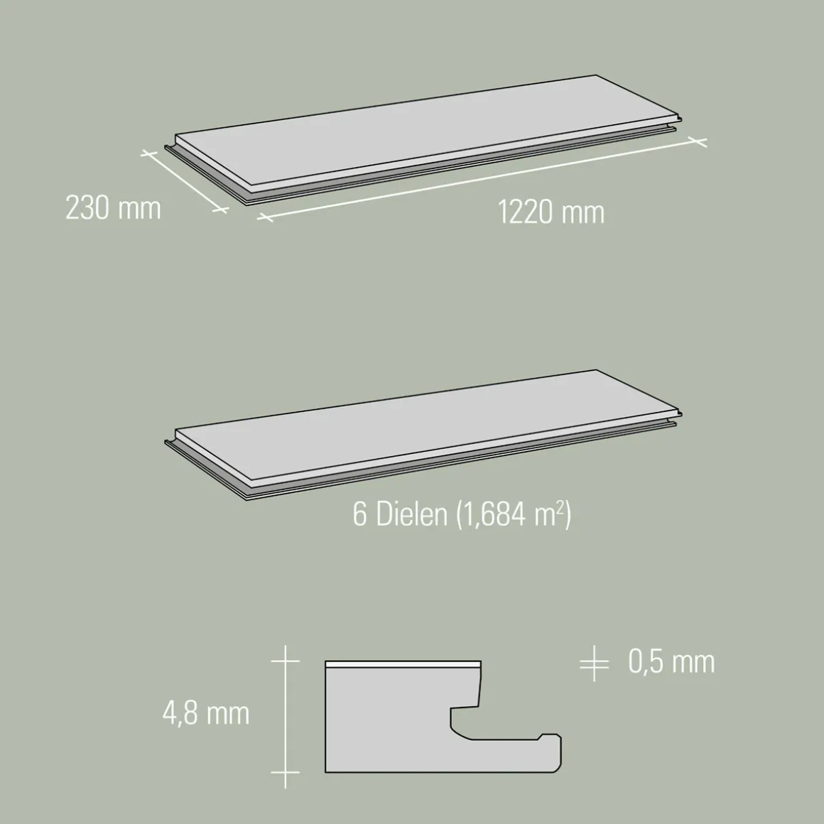 SPECHT SPC Vinyl Ambiente Goldeiche d.1220x230x4,8mm NS 0,5
