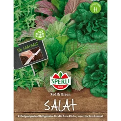 Sperli Asia-Salatmischung Red und Green 5 m Saatband