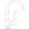 Spültischarmatur Cornwall Niederdruck Edelstahloptik