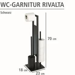 Stand WC-Garnitur Rivalta, schwarz