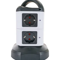 Steckdosentower 7x Strom + 2x USB 1,8m