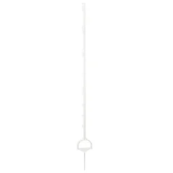 Steigbügelpfahl Einzelspitze 158 cm weiß