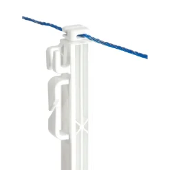 Steigbügelpfahl Einzelspitze 158 cm weiß