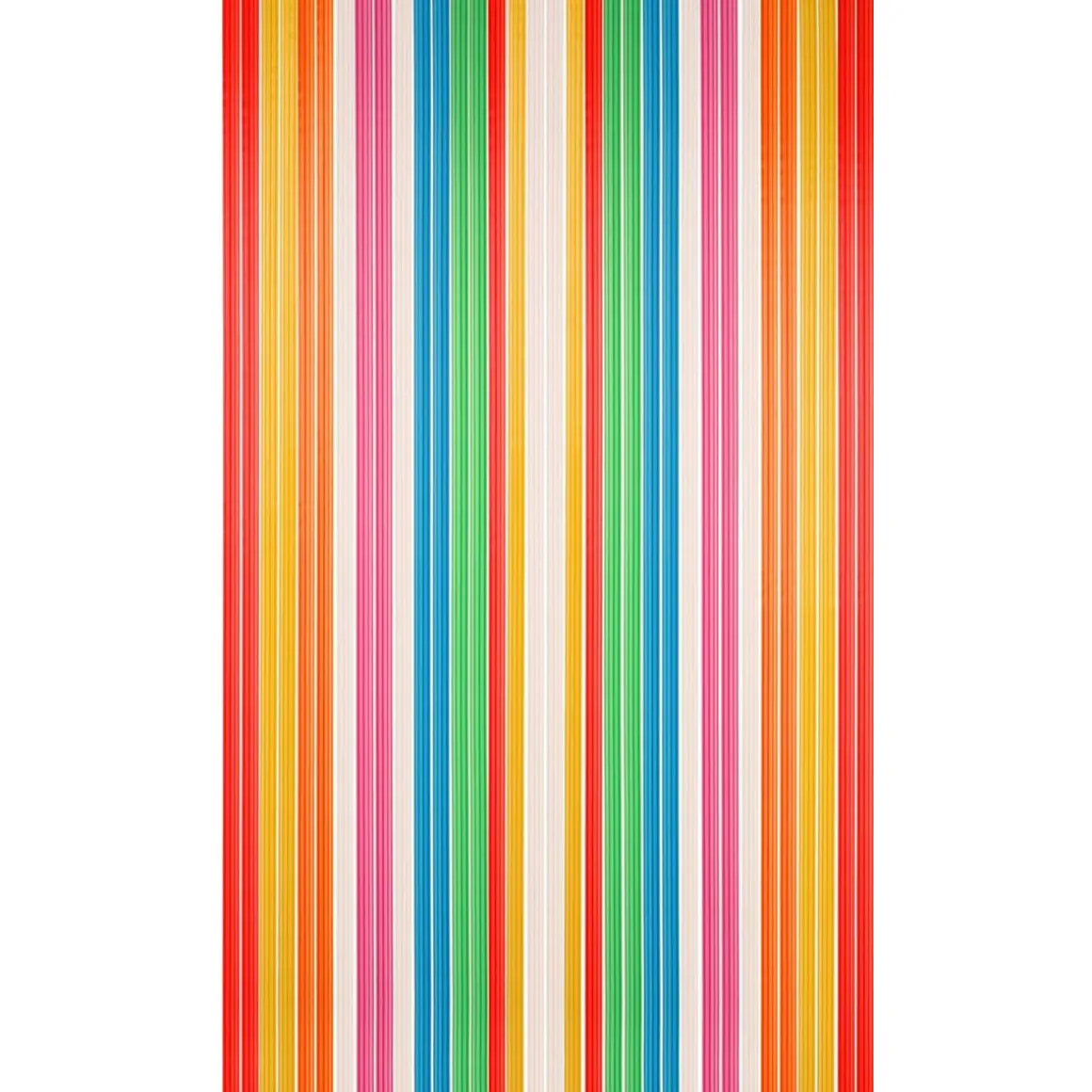 Streifenvorhang aus PE Folie bunt