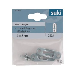 Suki Aufhänger verzinkt 42 mm 2 Stück