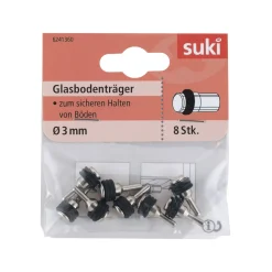 Suki Bodenträger Kunststoff Durchmesser 0,5 x 0,8 cm schwarz 8 Stück