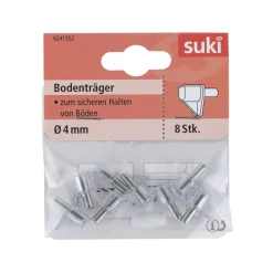Suki Bodenträger Kunststoff Durchmesser 0,4 x 0,8 cm transparent 8 Stück
