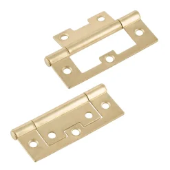 Suki Lamellentürscharnier vermessingt 7,5 cm