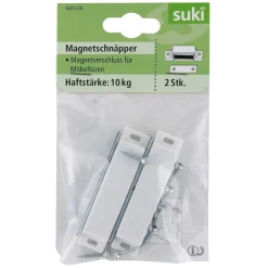 Suki Magnetschnäpper starre Gegenplatte weiß 2 Stück