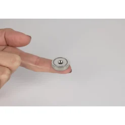 Suki Topfmagnet Neodym Ø 20 x 7 mm, mit Senkbohrung Ø 4,5 mm