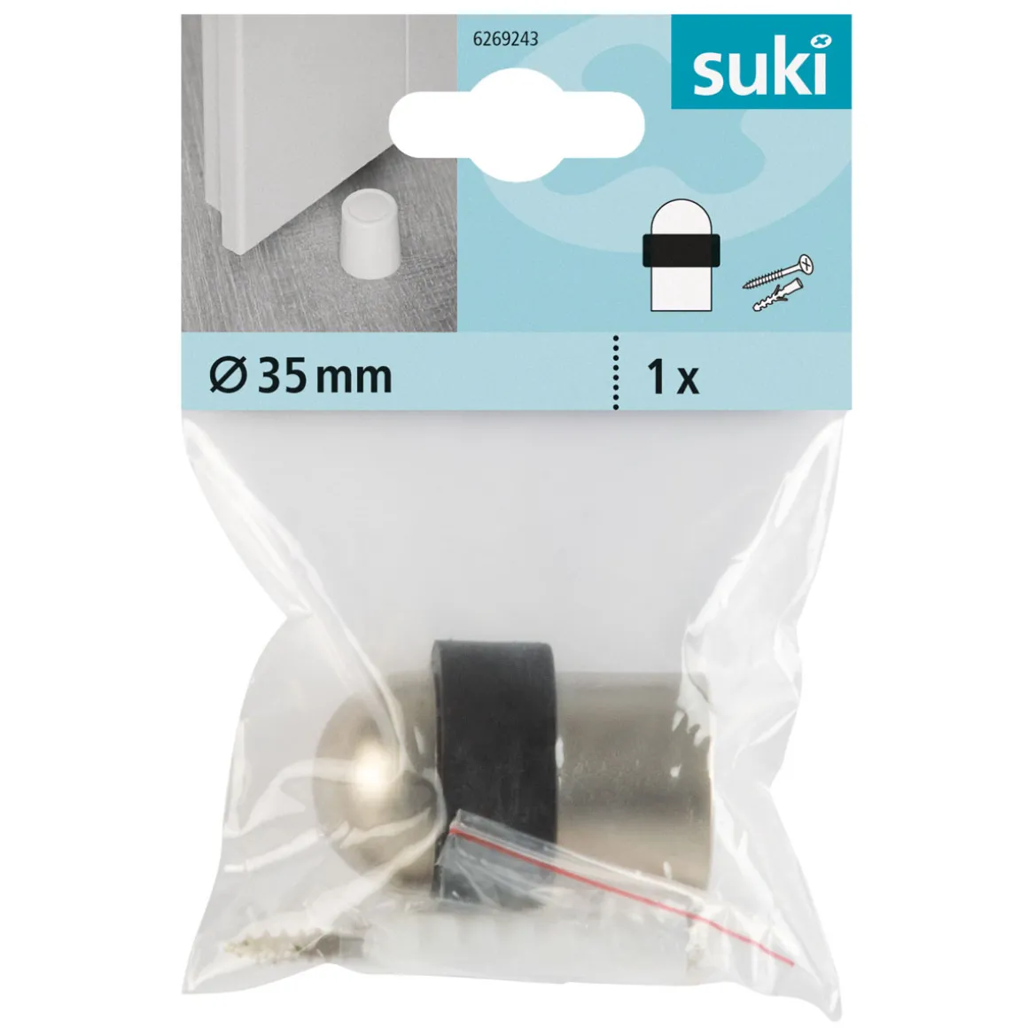 Suki Türstopper mit Schraube 5 cm satiniert