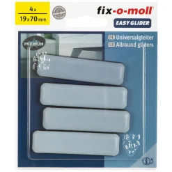 Suki Universalgleiter Easy Glider klebend 7 x 1,9 cm grau 4 Stück