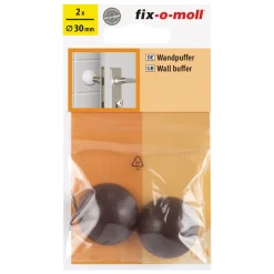 Suki Wandpuffer-Set klebend 3 cm braun 2 Stück