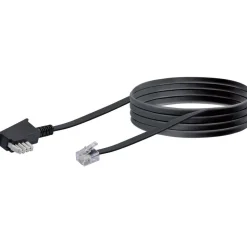 Telefon-Anschlussleitung 10m sw