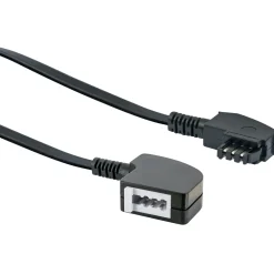 Telefon-Verlaengerung 6m schwarzTAE-U-St.TAE-U-Ku