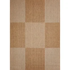 Teppich Arizona 160x230cm kariert beigebraun 972-10