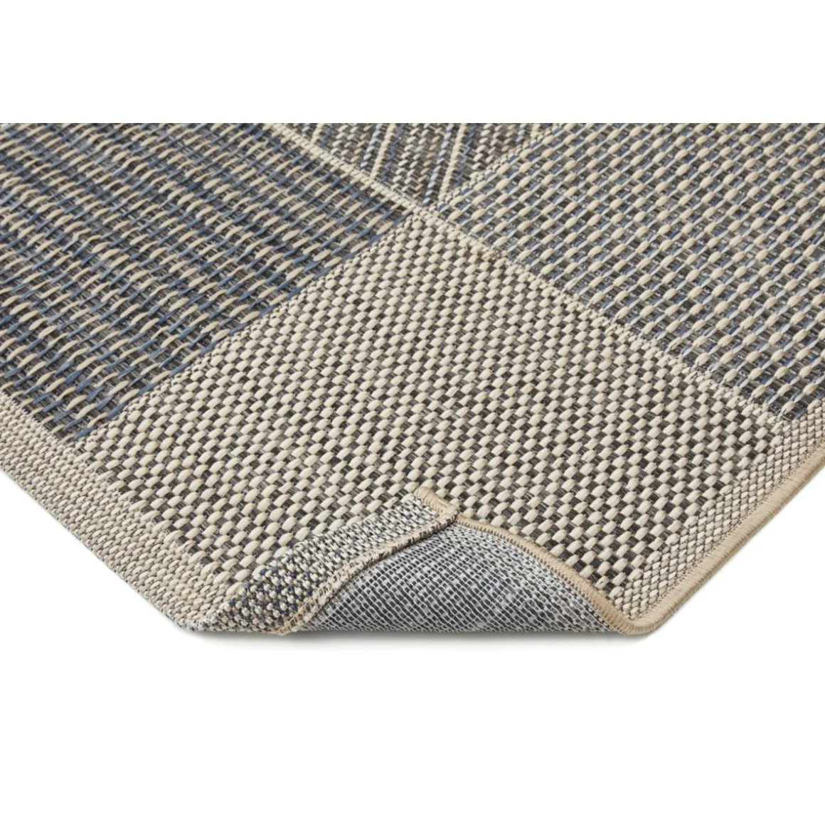 Teppich Clyde 67x120cm beige-blau