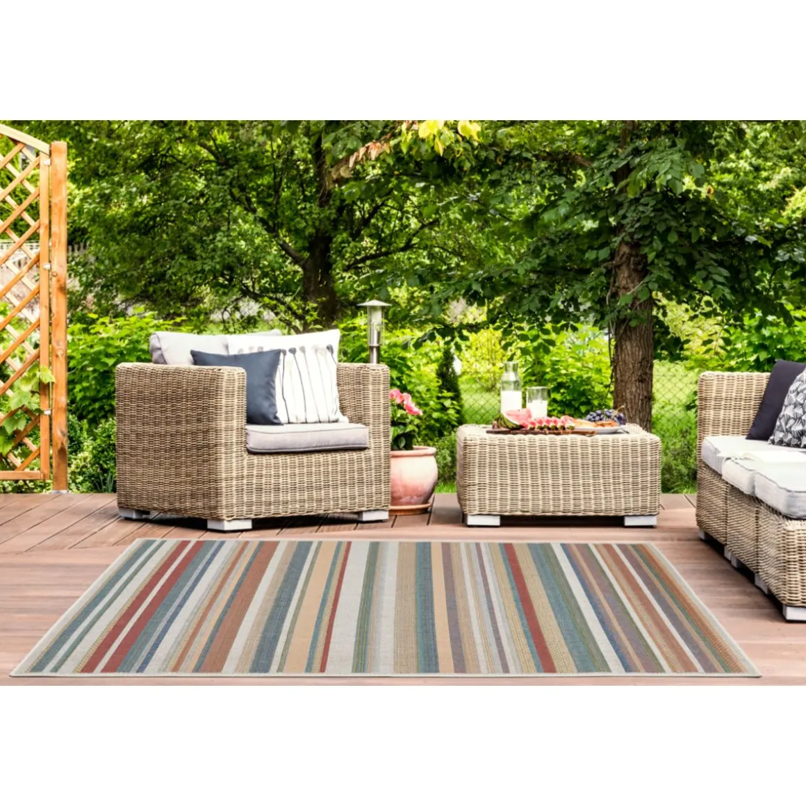 Teppich Sedona 120x170cm Streifen multi