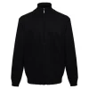 Terrax Workwear Strickjacke Herren schwarz melange L
