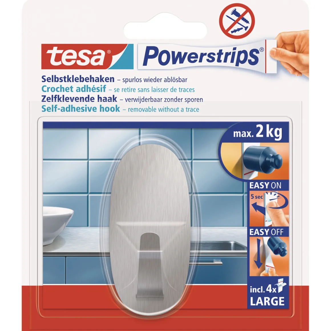Tesa Haken Powerstrips LargeOval