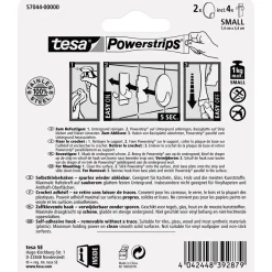 Tesa Haken Powerstrips Small Rund Metall