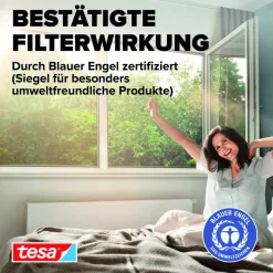 Tesa IS Pollen- & Insektengitter für Fenster, anthrazit, 1,3x1,5m