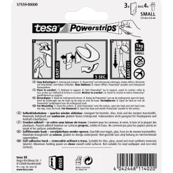 Tesa KlebehakenPowerstrips Small Trend weiß