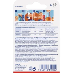 Tesa Klebestreifen transparent Glas 8 Stück Traglast 8 x 1 Kg