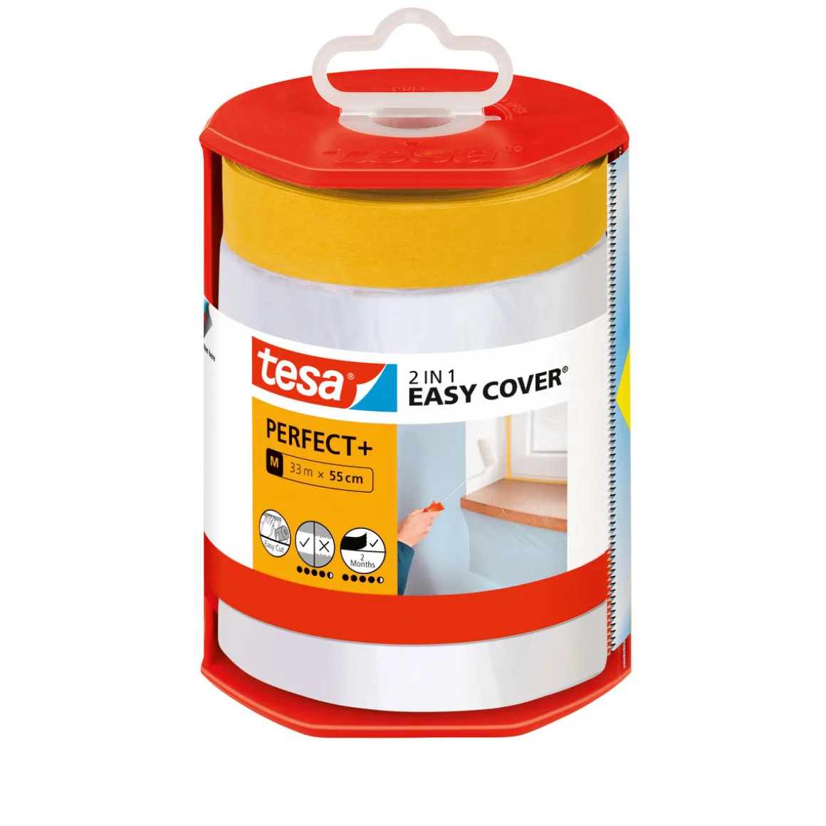 TesaMalerband Easy Cover Perfect+ Spender und Refill 33m x 55cm