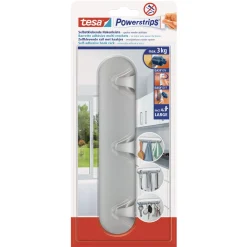 Tesa Powerstrips Hakenleiste chrom 1 Stück