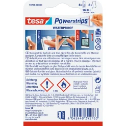 Tesa Powerstrips Waterproof Small