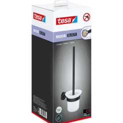 Tesa WC-Bürstengarnitur Moon mattschwarz