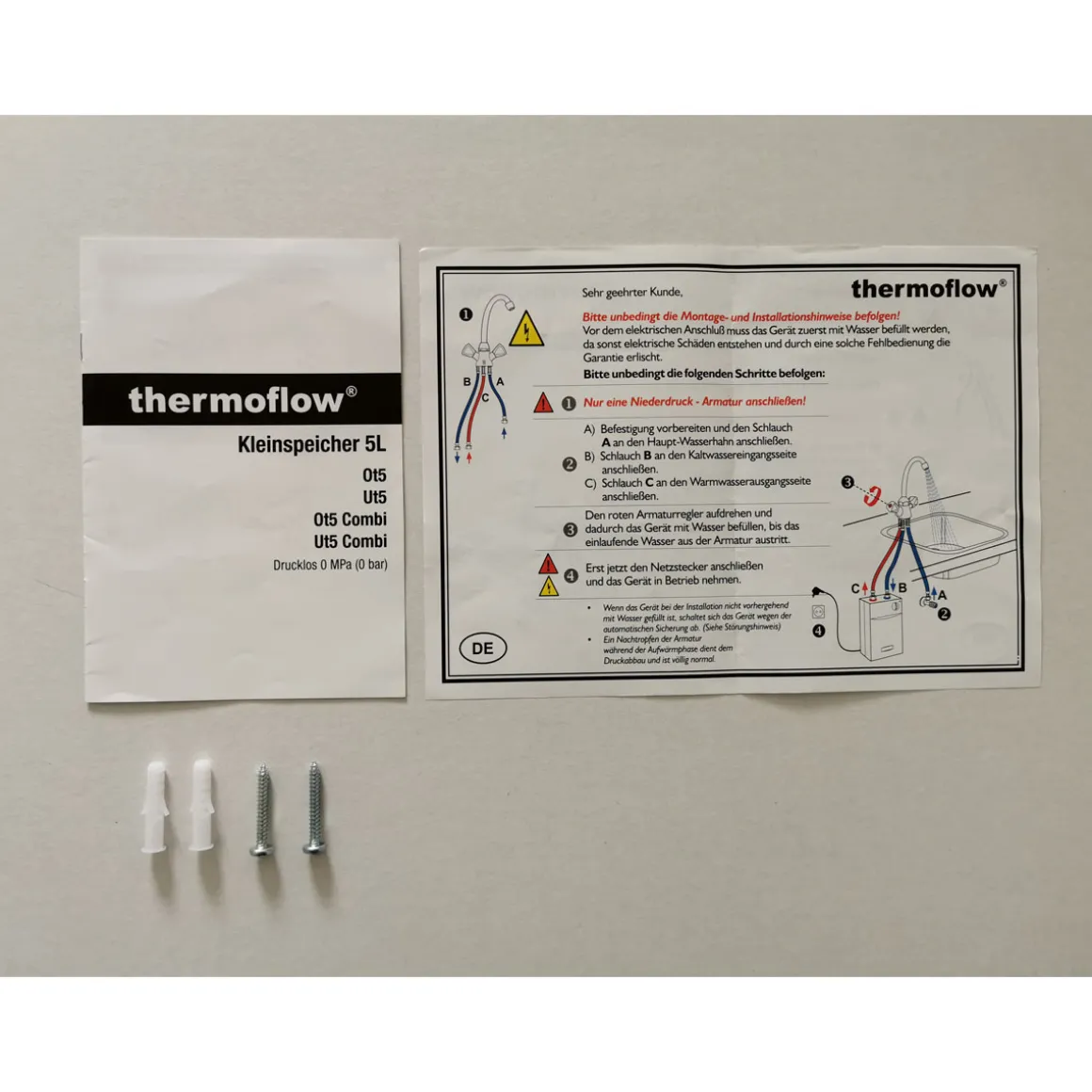 Thermoflow-Set UT5 mit Armatur Qmix 12