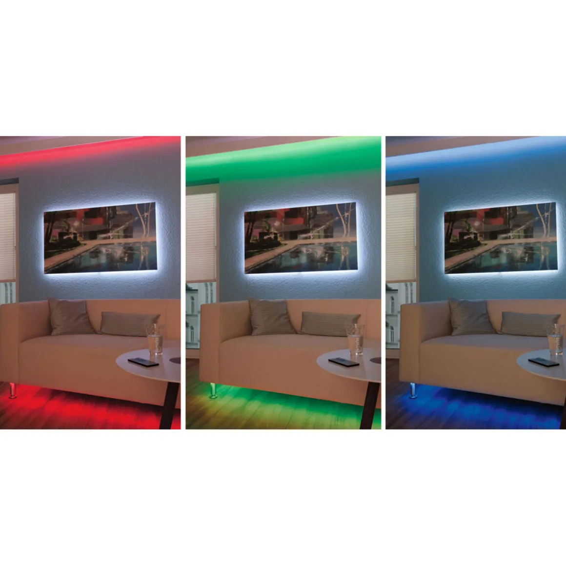 TIP LED Stripe Komplett Set 10m RGB IP2019W 230/24V weiss