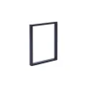 Tischbein Rechteck schwarz matt 71 x 59 x 3 cm