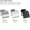 Toilettenpapierhalter mit Deckel OreaMatt Turbo-Lock Edelstahl