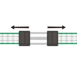 Torgriffverbinder Litzclip 4 cm 4 Stück