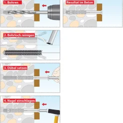 TOX Nageldübel Attack 8/60 50 Stück