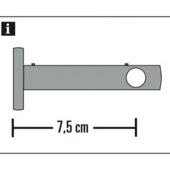 Träger 7,5 cm New York 12 mm edelszahl