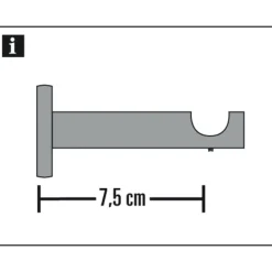 Träger 1lfg. offen Memphis 16mm edel.opt